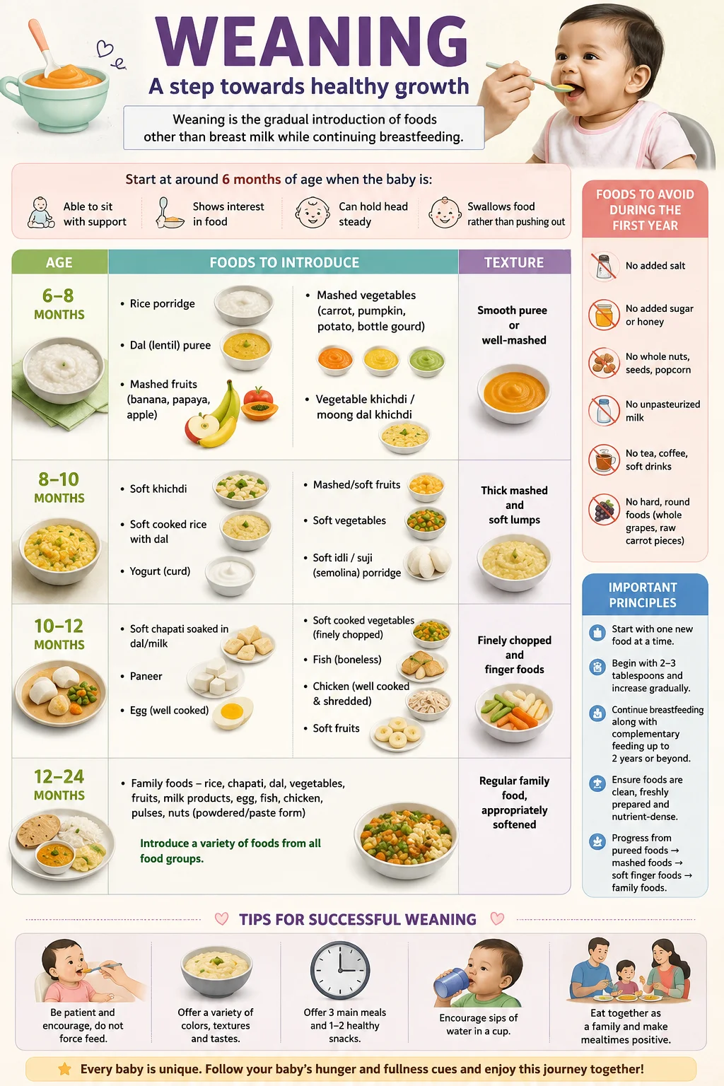 A Milestone Journey from Breastfeeding Toward Diverse Solid Foods